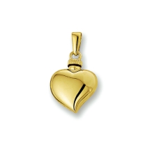 Gouden urnhanger met sierlijk hart
