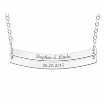Zilveren naamketting
