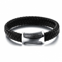 Strak gevlochten armband met magneetsluiting