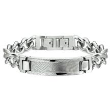 Edelstalen armband met vingerafdruk
