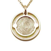 Gouden hanger met vingerafdruk Soulmate Treasure Rosie