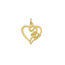 Ketting hanger Goud met twee namen