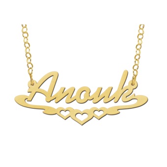 Gouden naamketting