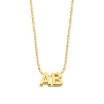 Ketting 1.0mm met 2 initialen