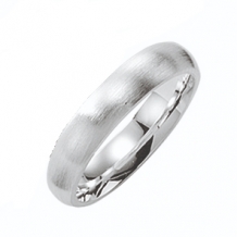 Matte zilveren ring