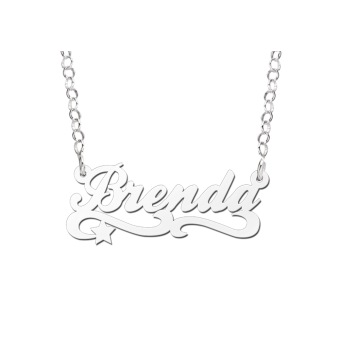 Zilveren naamketting Brenda Names4ever
