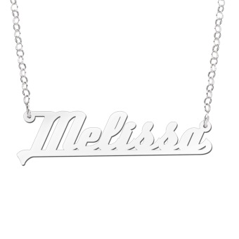 Zilveren naamketting Melissa Names4ever