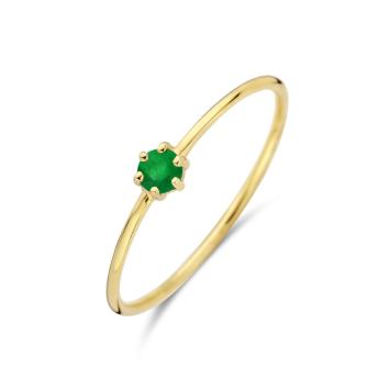 Gouden geboortesteen ring