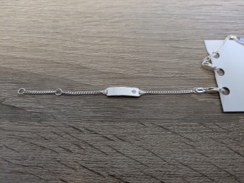 Naam armband kind met zirkonia