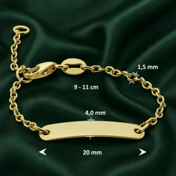 9k geel kinderarmbandje