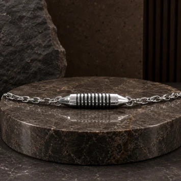Armband met askamer RVS