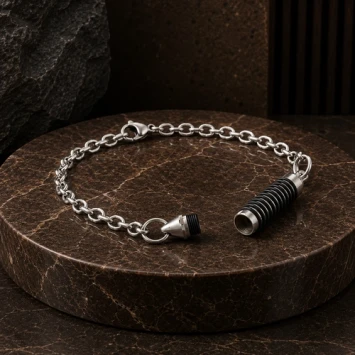 Armband met askamer RVS