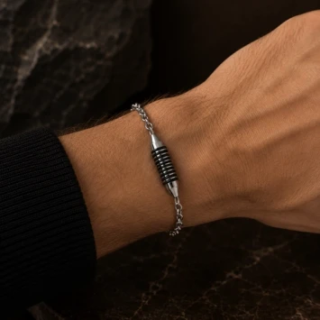 Armband met askamer RVS