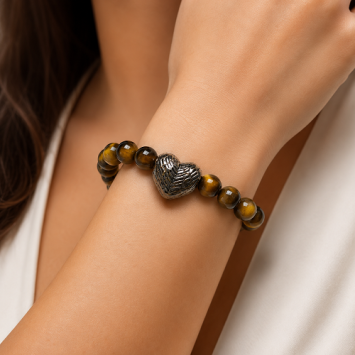 As armband tiger eye kralen