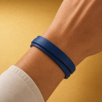 Dacaya armband cross roads blauw