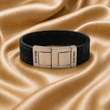 Dacaya armband Maxtor Croco Grey