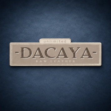 Dacaya armband rock edge bruin 28mm