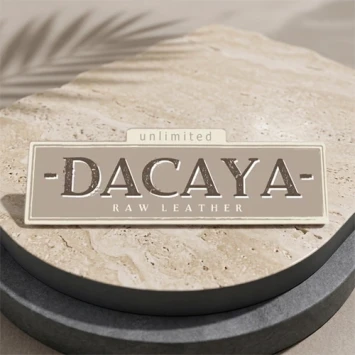 Dacaya armband rough side camel