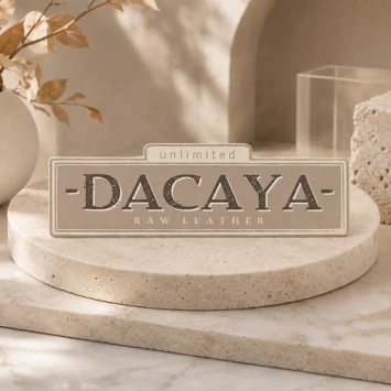 Dacaya cognac leren armband met gravure