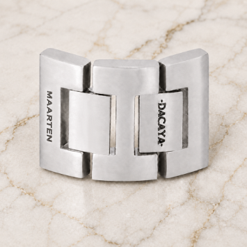 Dacaya armband Twin Cam bruin-tabacco