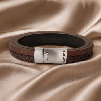 Dacaya armband T-Junction Brown