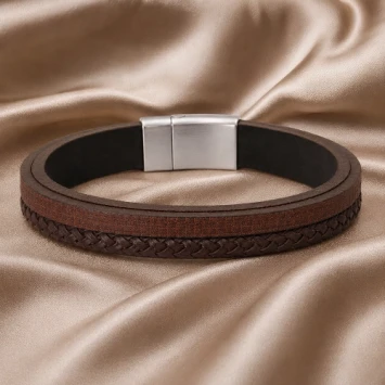 Dacaya armband T-Junction Brown