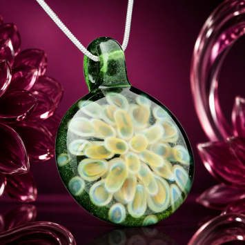 Dahlia hanger glas green