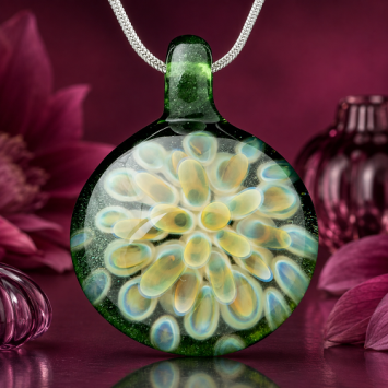 Dahlia hanger glas green