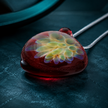 Dahlia hanger glas red