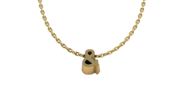 Ketting 1.2mm met 1 initiaal