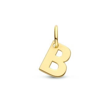 Geelgouden hanger letter B