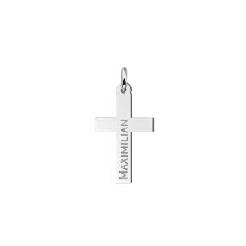 Gepersonaliseerd Kruisje Zilver – Uniek Communiegeschenk