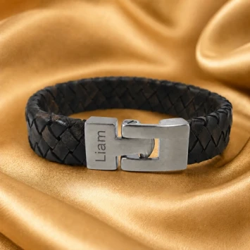 As armband Gevlochten brown