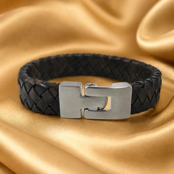 As armband Gevlochten brown