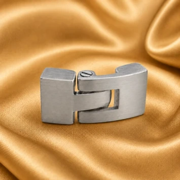 Bruine gevlochten leren asarmband met matte RVS sluiting