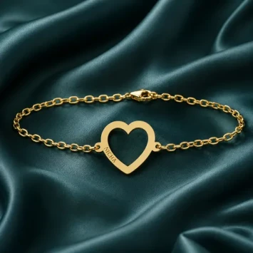 Gouden armband met hartje Names4ever