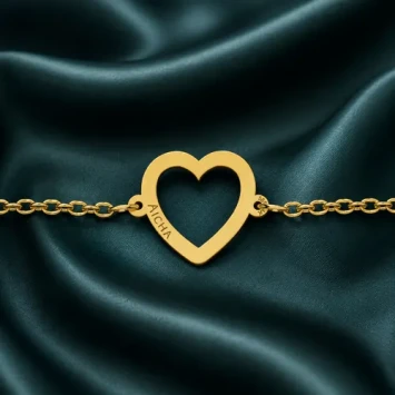 Gouden armband met hartje Names4ever
