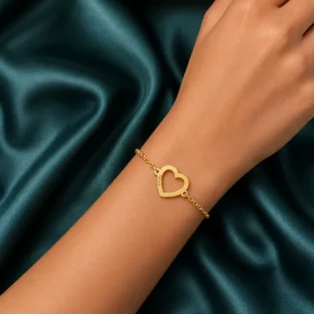 Gouden armband met hartje Names4ever
