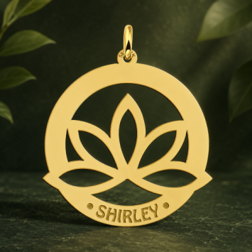 Gouden bloemhanger Lotus
