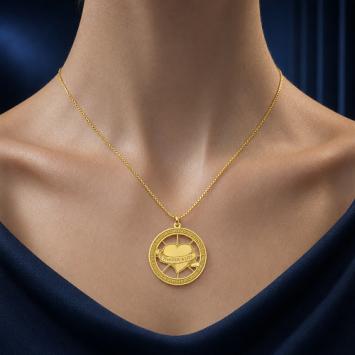 14K gouden familiehanger hart tattoo met namen