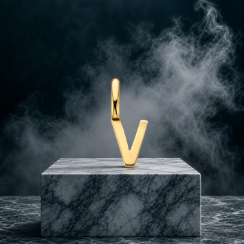 Gouden hanger letter