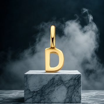 Gouden hanger letter