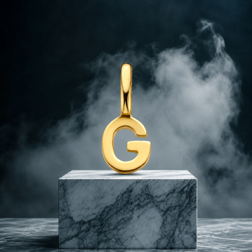 Gouden hanger letter