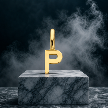 Gouden hanger letter