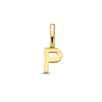 Gouden hanger letter P