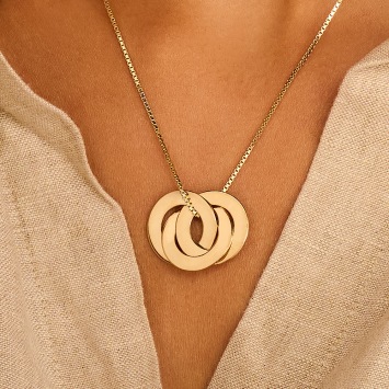 Gouden hanger drie cirkels