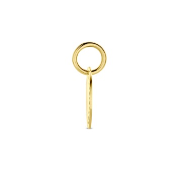 Gouden hanger rond graveren