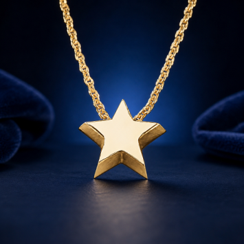 Gouden ketting 0.8mm met 1 initiaal