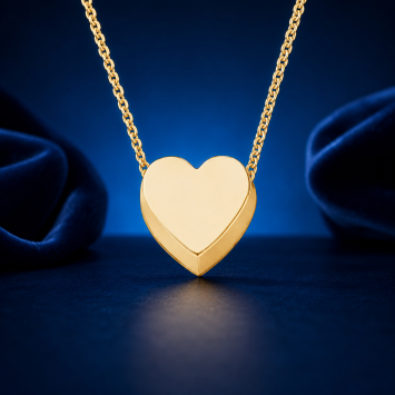 Gouden ketting 0.8mm met 1 initiaal