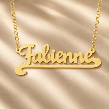 Gouden naamketting Names4ever Fabienne